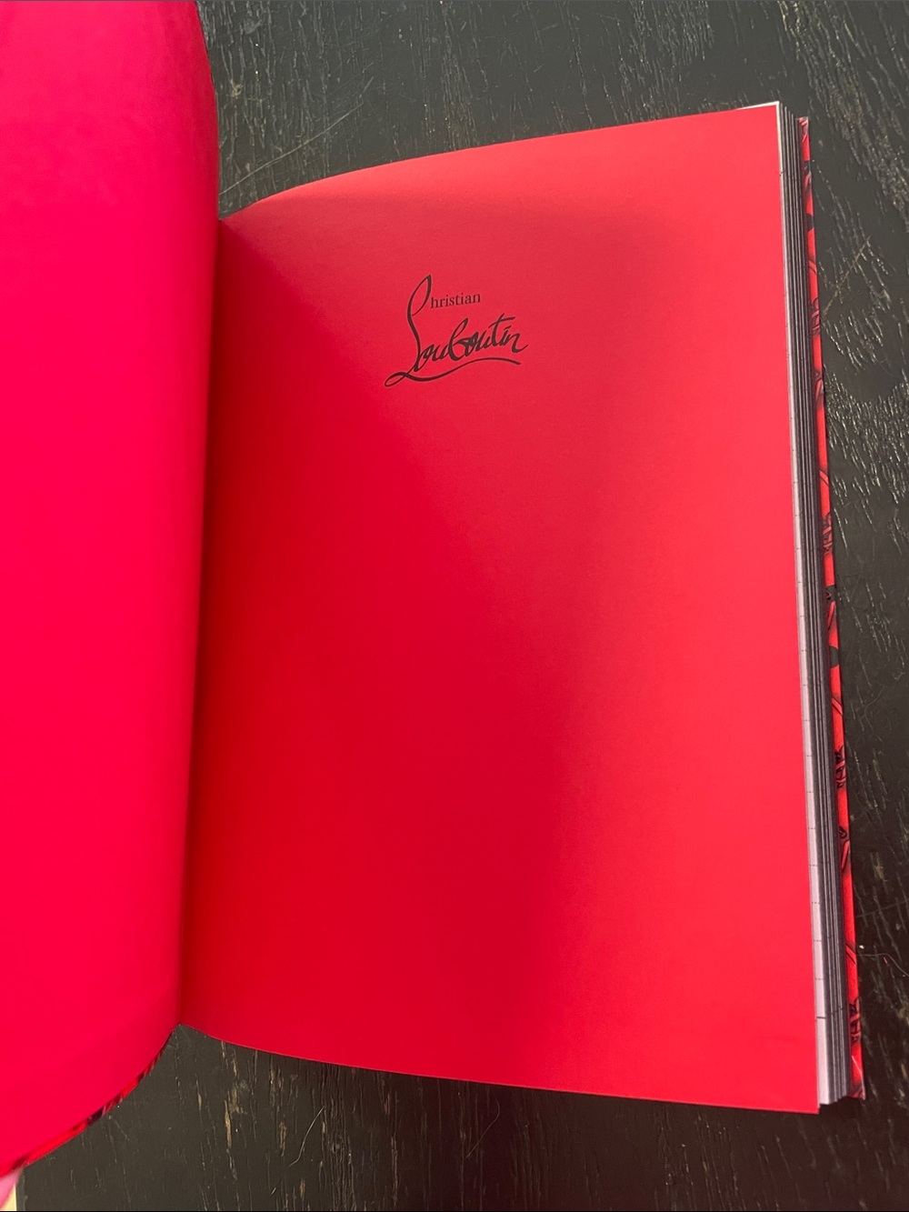 Christian Louboutin Red Logo Hardcover Notebook - Picture 2 of 8